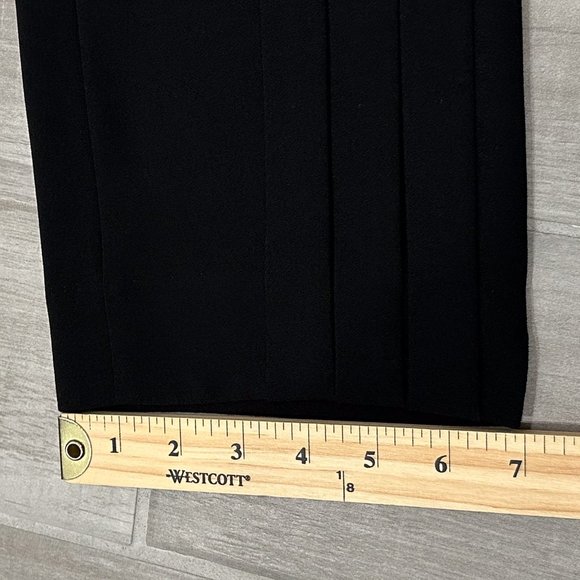Anne Fontaine Sylvia Pleated Detail Mid-Rise Trouser Pants in Black Women’s Sz 8 - Picture 16 of 16